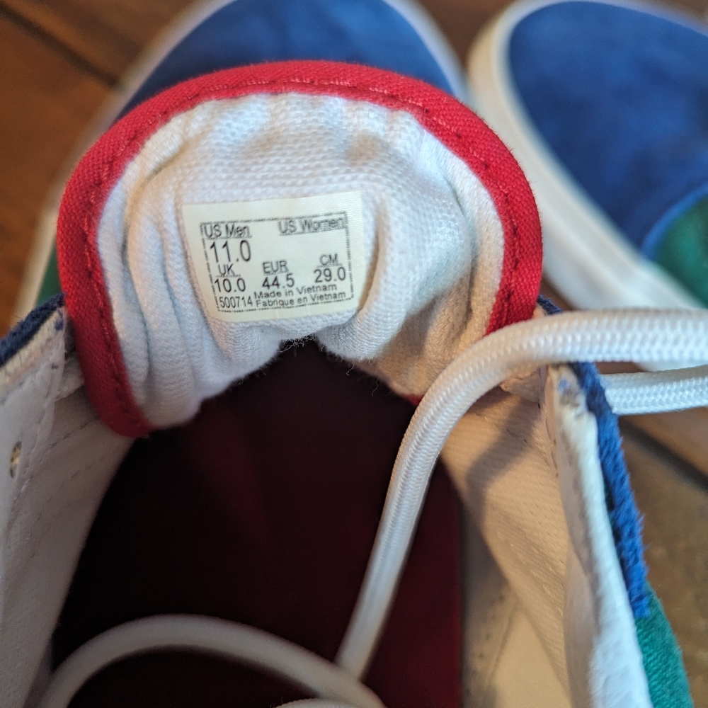 Vans Multi Color Suede Shoes Size- 11 Mens - Picture 2 of 5